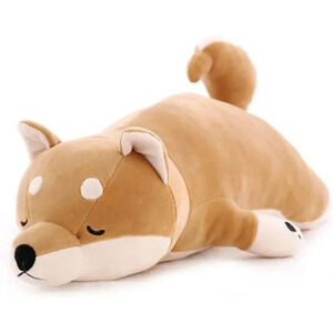 30'' Shiba Inu Plush Stuffed Animal  Sleeping Dog Toy for Kids